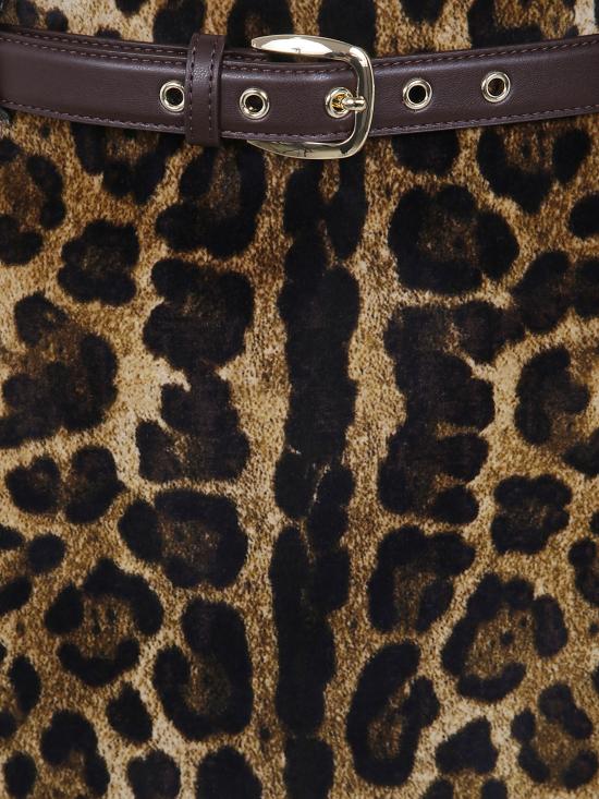 26FW 막스마라 스튜디오 미디 스커트 2626106011600 001 LEOPARD - MAX MARA STUDIO