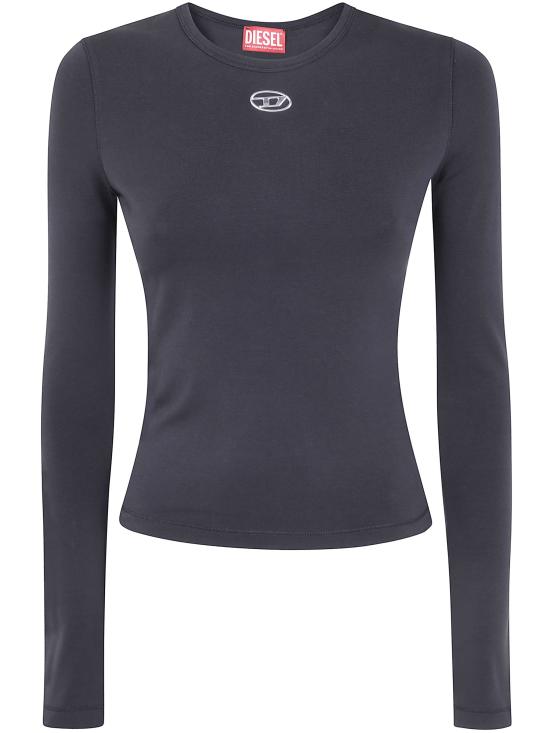 26FW 디젤 t-uncutieslong-ls-od 긴팔 티셔츠 A19916 0AHQH 099 900 BLACK