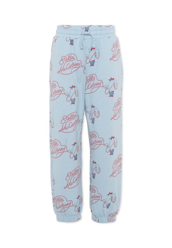 26FW [키즈] 스텔라 맥카트니 트레이닝/조거 팬츠 TZ6H00 Z3952 61EMC LIGHT BLUE