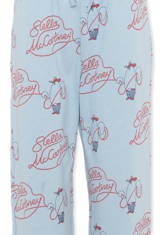 26FW [키즈] 스텔라 맥카트니 트레이닝/조거 팬츠 TZ6H00 Z3952 61EMC LIGHT BLUE - STELLA MCCARTNEY