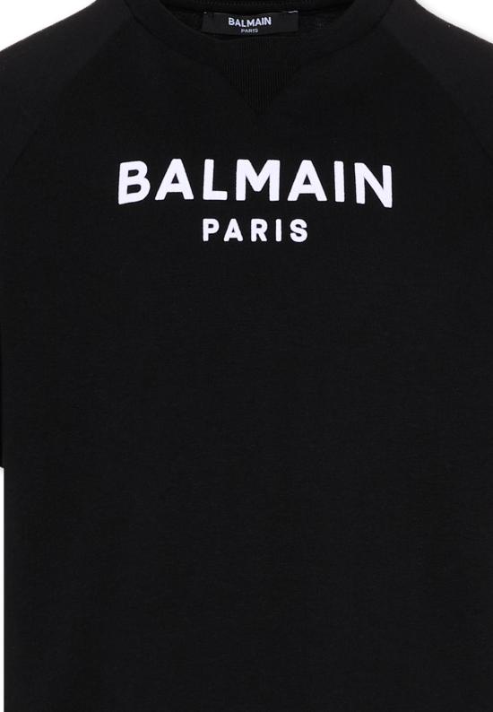26FW [키즈] 발망 티셔츠 BZ8I01 Z3672 930BC BLACK - BALMAIN