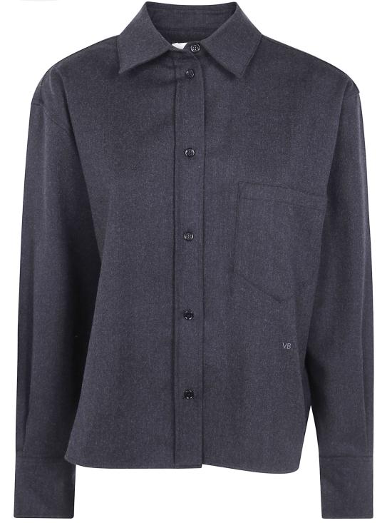 26FW 빅토리아 베컴 셔츠 1326WSH007474F 9891 DARK GREY MELANGE