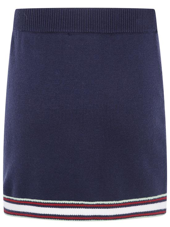 26FW 카사블랑카 숏 스커트 W PF26 KW 1029 01 NAVY - CASABLANCA