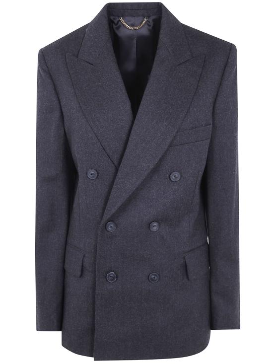 26FW 빅토리아 베컴 수트 자켓 1324WJK005568C 9891 DARK GREY MELANGE