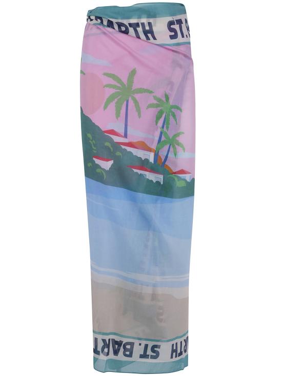 26SS 세인트바쓰 비치용품 TAIT001 09742L SILK VOILE ST BARTH POSTCARD 21