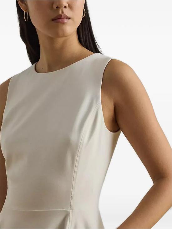 26FW 랄프 로렌 미디 원피스 200980935 002 MASCARPONE CREAM - RALPH LAUREN