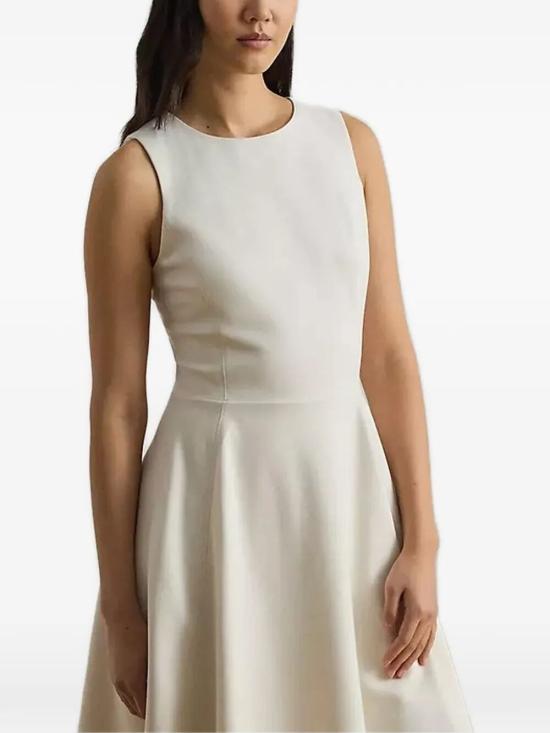 26FW 랄프 로렌 미디 원피스 200980935 002 MASCARPONE CREAM - RALPH LAUREN