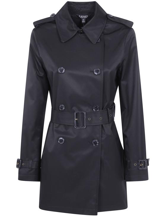 26FW 랄프 로렌 트렌치 코트 297967126 099 001 BLACK