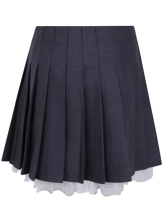 26FW 셀프 포트레이트 데님 스커트 PF26 006SK GREY - SELF PORTRAIT