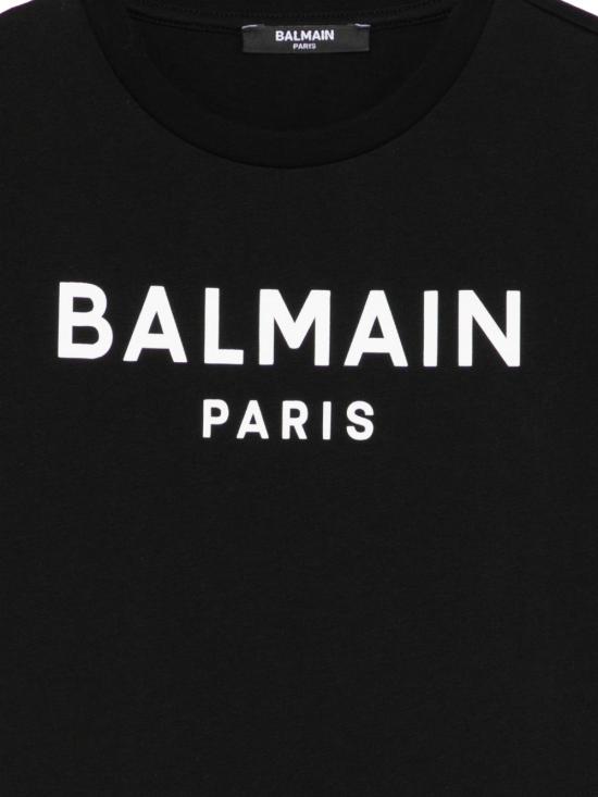 26FW [키즈] 발망 티셔츠 BY8R11 Z3672930BC Nero - BALMAIN