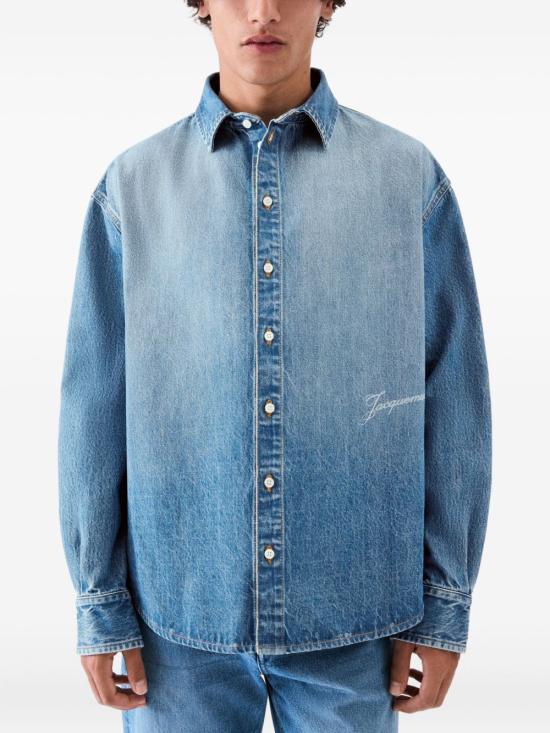 26FW 자크뮈스 시몽 드 님 데님 셔츠 SHM00545AD00017 33C - JACQUEMUS