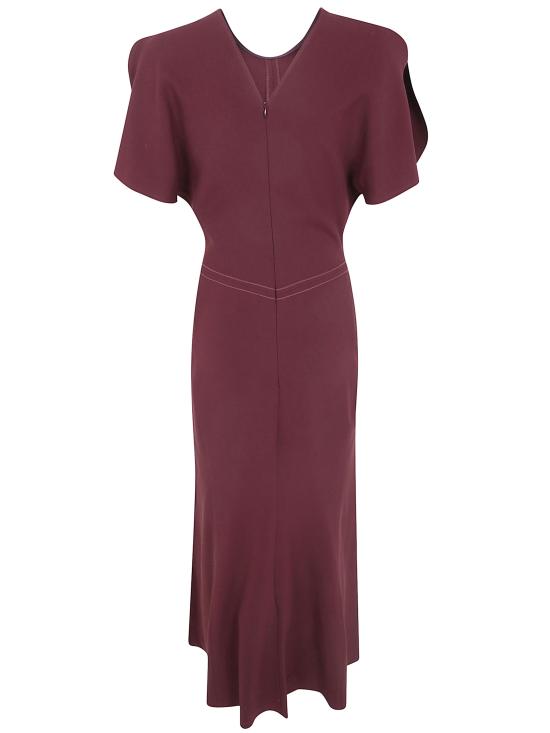 26FW 빅토리아 베컴 롱 원피스 1226WDR005227A 2 BURGUNDY - VICTORIA BECKHAM