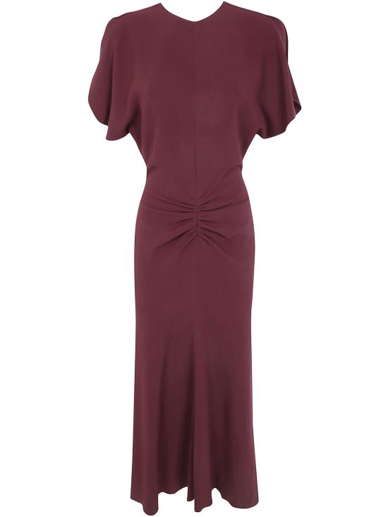 26FW 빅토리아 베컴 롱 원피스 1226WDR005227A 2 BURGUNDY