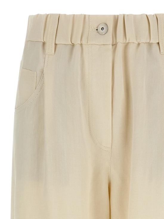 26SS 브루넬로 쿠치넬리 팬츠 MH126P9148 C579 Bianco - BRUNELLO CUCINELLI