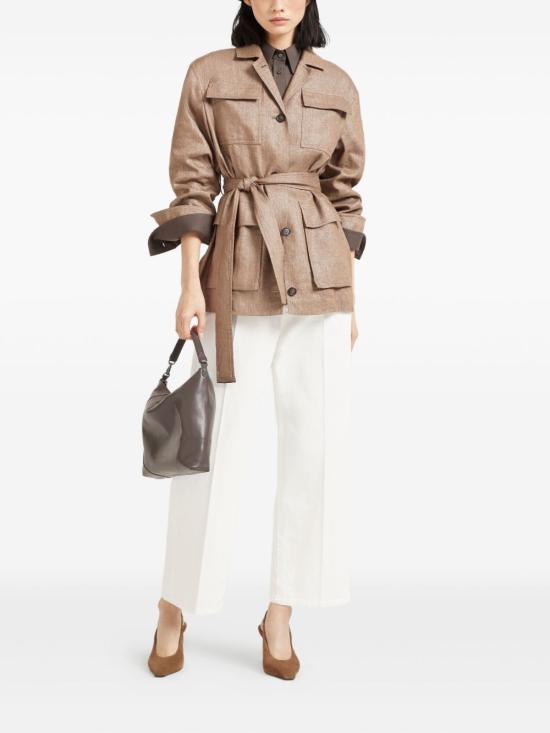 26SS 브루넬로 쿠치넬리 스트레이트 팬츠 M0H81P4008 C600 Bianco - BRUNELLO CUCINELLI