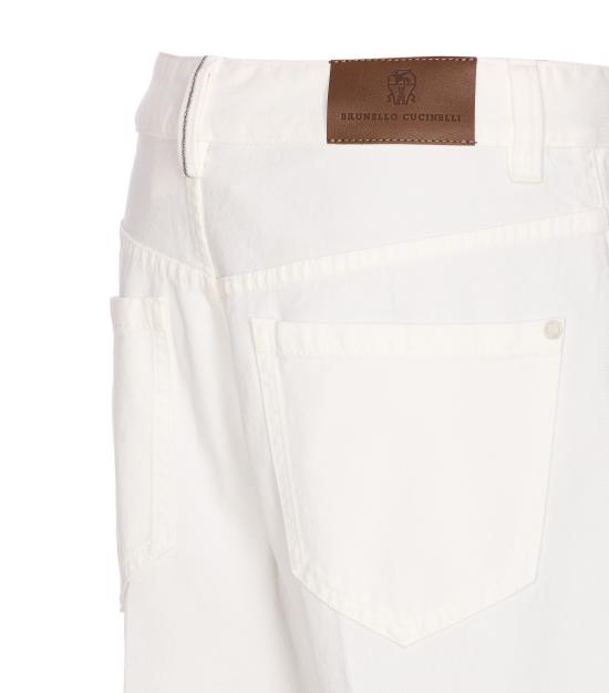 26SS 브루넬로 쿠치넬리 팬츠 M0H81P4008 C600 Bianco - BRUNELLO CUCINELLI