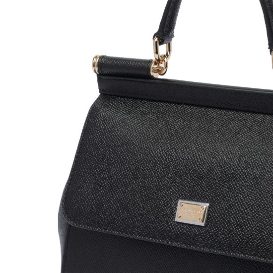 26FW 돌체앤가바나 미디움 시실리 핸드백 BB6003 B100180999 Black - DOLCE & GABBANA
