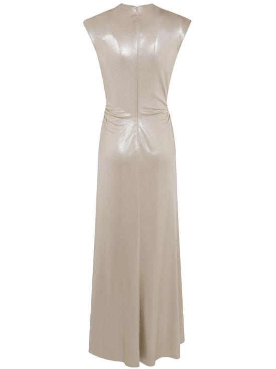 26FW 랄프 로렌 롱 원피스 253P13998 001 BIRCH TAN GOLD FOIL - RALPH LAUREN