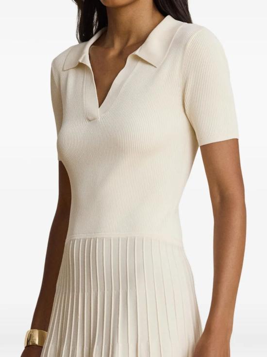 26FW 랄프 로렌 미디 원피스 200P14049 003 MASCARPONE CREAM - RALPH LAUREN