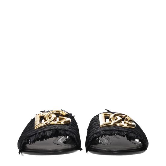 26SS 돌체앤가바나 라피아 브레이드 슬리퍼 CQ0646AN2178B956 - DOLCE & GABBANA