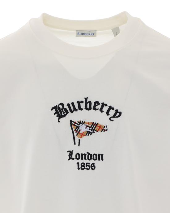 26FW 버버리 반팔 티셔츠 8128197 B7078 White - BURBERRY