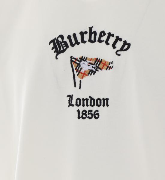 26FW 버버리 반팔 티셔츠 8128197 B7078 White - BURBERRY