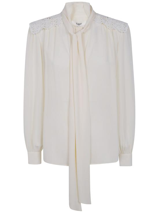 26FW 끌로에 블라우스 CH26AHT30005 114 PRISTINE WHITE