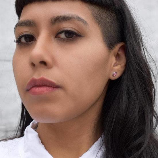  Jane Diaz 이어링 제인 디아즈 스타일의 반짝이는 물방울 모양 스터드 귀걸이 (금도금) - OTHER BRANDS