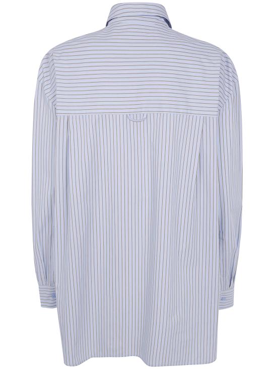 26SS 더프랭키샵 셔츠 CHFS22132937 LIGHT BLUE BROWN STRIPE - THE FRANKIE SHOP