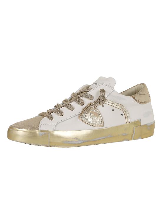 26SS 필립모델 스니커즈 PRLD VMM1 VMM1 VEAU LAMINE BLANC OR - PHILIPPE MODEL