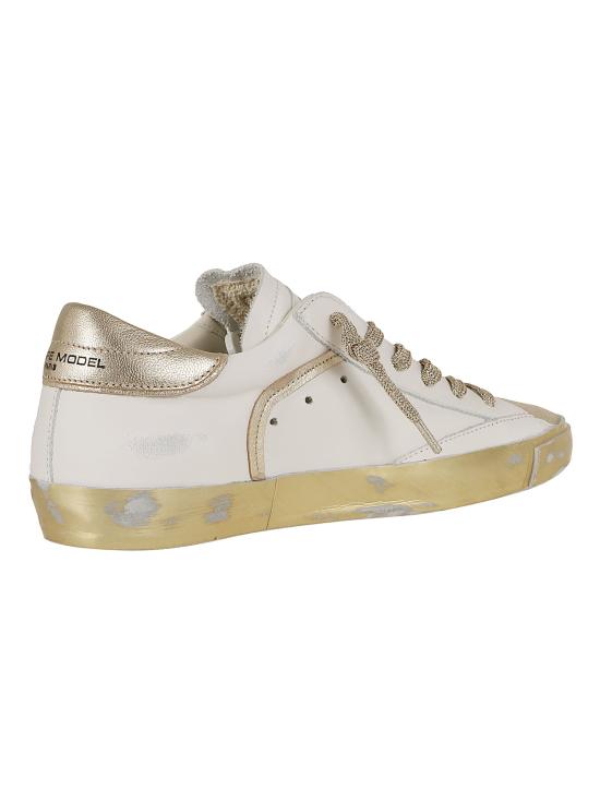26SS 필립모델 스니커즈 PRLD VMM1 VMM1 VEAU LAMINE BLANC OR - PHILIPPE MODEL