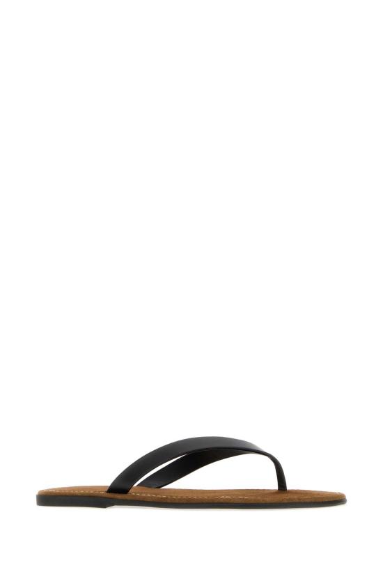 26SS 더로우 비치 플립 플랍 F1874 L838 BLK BLACK DOM - THE ROW