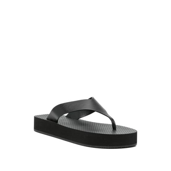 26SS 더로우 듄 가죽 클래식 긴자 샌들 F1838 L825 BLK BLACK DOM - THE ROW
