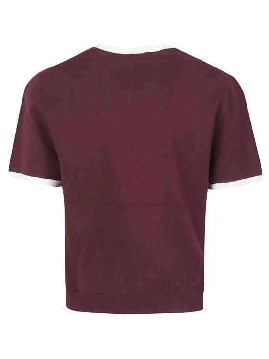 26SS 토리버치 반팔 티셔츠 179228 601 Burgundy - TORY BURCH