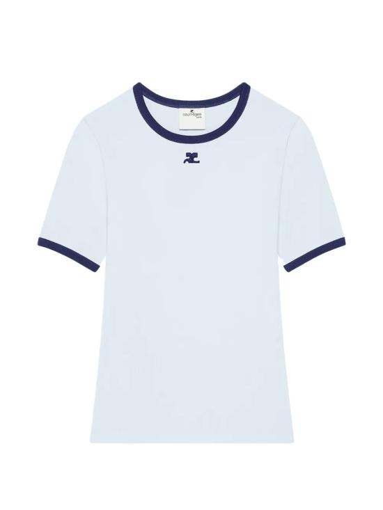 26FW 쿠레쥬 반팔 티셔츠 125JTS017JS0203B266 Light Blue