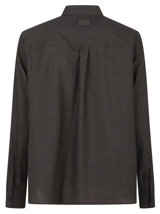 26SS 돌체앤가바나 버진 울 캔버스 셔츠 G5OJ2THU2BOS8230 Brown - DOLCE & GABBANA