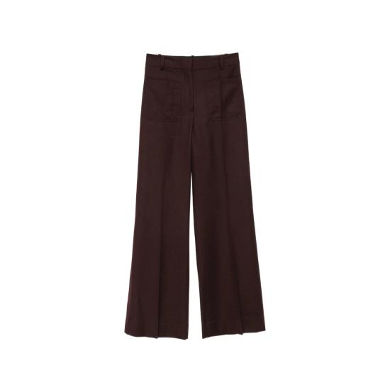 26FW 빅토리아 베컴 수트 팬츠 1226WTR005115S ACAI BROWN