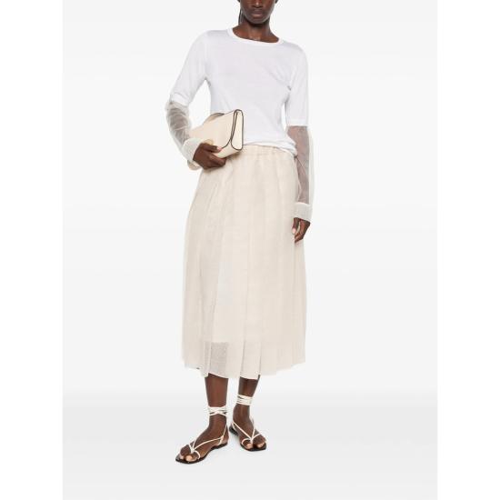26FW 파비아나 필리피 긴팔 티셔츠 MAD216F006 M319 25 WHITE - FABIANA FILIPPI
