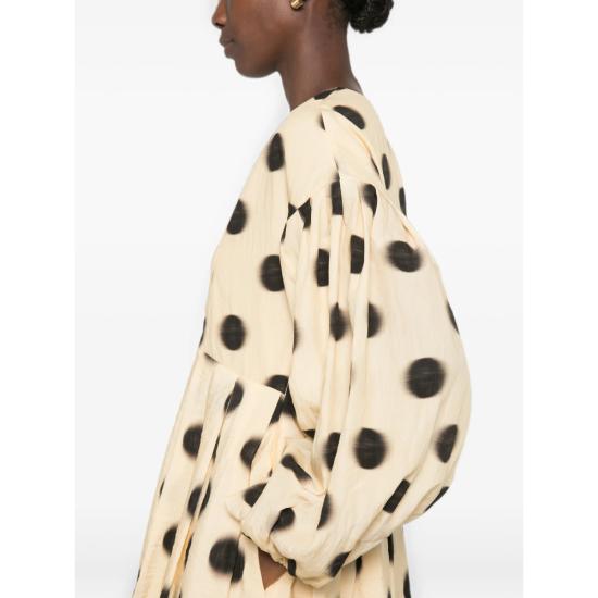 26FW 스티네 고야 숏 원피스 SGD295 2526 DOTS NEUTRALS BLACK - STINE GOYA