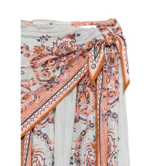 26FW 짐머만 롱 스커트 8066SSS261 BLUE BLUE ORANGE - ZIMMERMANN