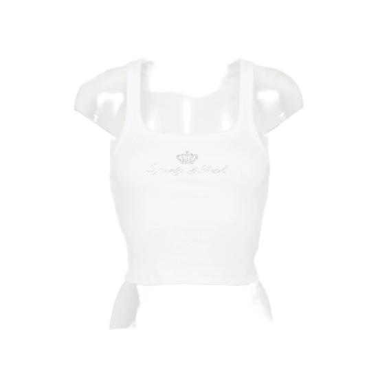 26FW 스포티앤리치 민소매 티셔츠 TO116716689WH WHITE