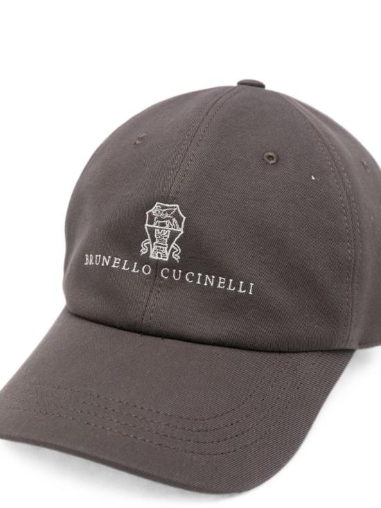 26FW 브루넬로 쿠치넬리 로고 자수 베이스볼 캡 M252D9850 CSN11 BROWN - BRUNELLO CUCINELLI