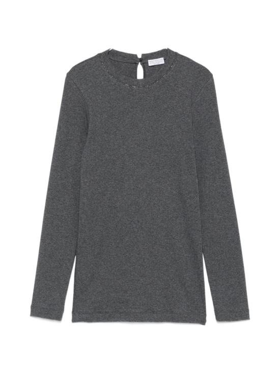 26FW 브루넬로 쿠치넬리 반팔 티셔츠 M0TC8BJ300 CV563 GREY