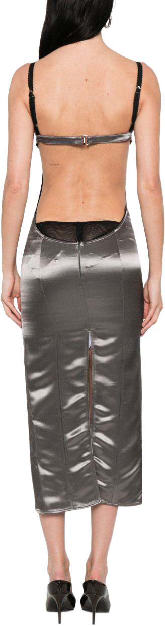 26SS 디 아티코 롱 원피스 260WCW00279VVV112AA708 GREY - THE ATTICO