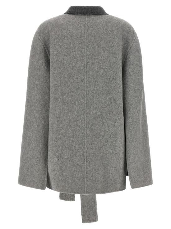 26FW 알베르타 페레티 가디건 A060666572509 Gray - ALBERTA FERRETTI