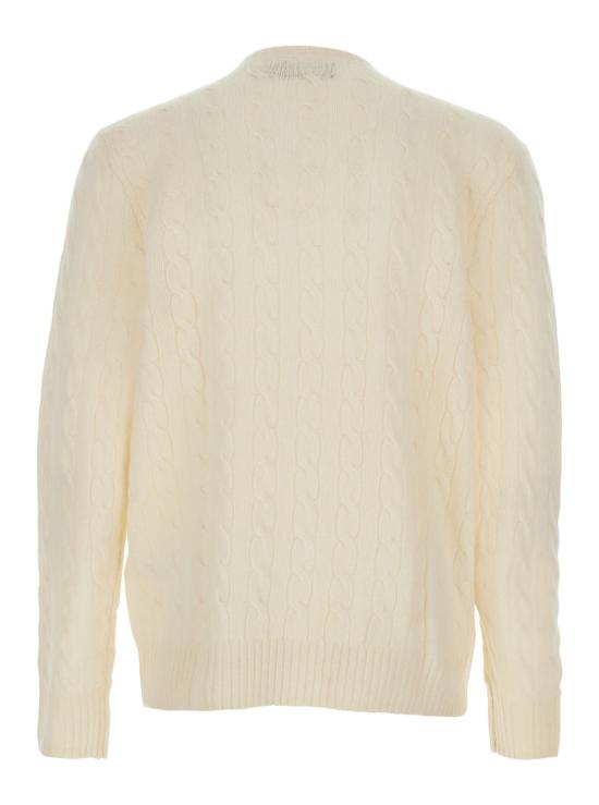 26FW 폴로 랄프로렌 케이블 니트 스웨터 710876762010 White - POLO RALPH LAUREN