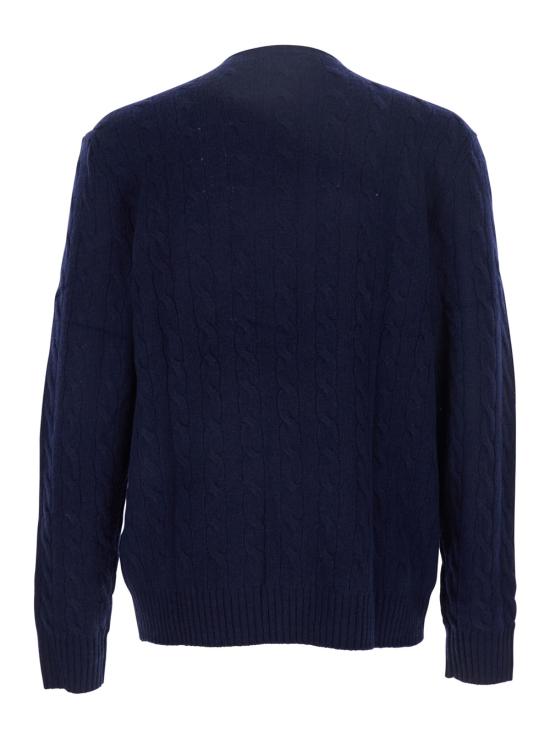 26FW 폴로 랄프로렌 케이블 니트 스웨터 710876762002 Blu - POLO RALPH LAUREN