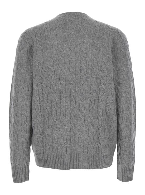 26FW 폴로 랄프로렌 케이블 니트 스웨터 710876762012 Grey - POLO RALPH LAUREN
