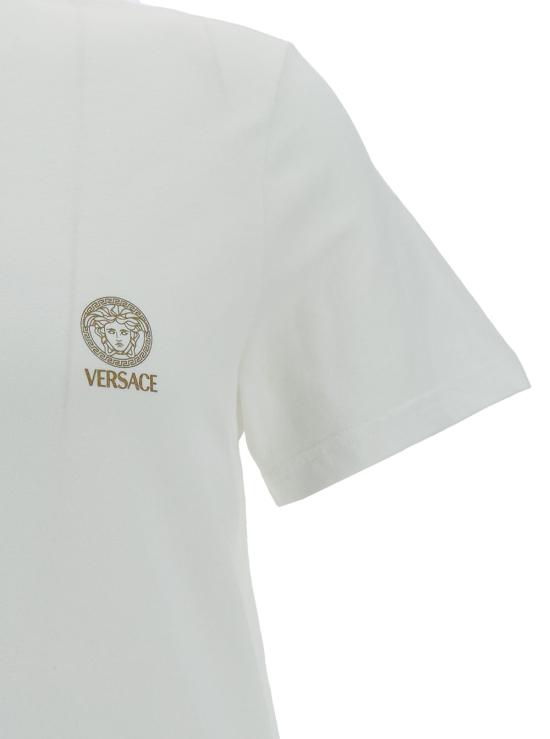26FW 베르사체 반팔 티셔츠 AUU010051A10011A1001 White - VERSACE