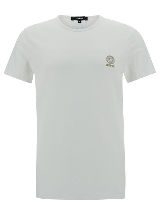 26FW 베르사체 반팔 티셔츠 AUU010051A10011A1001 White